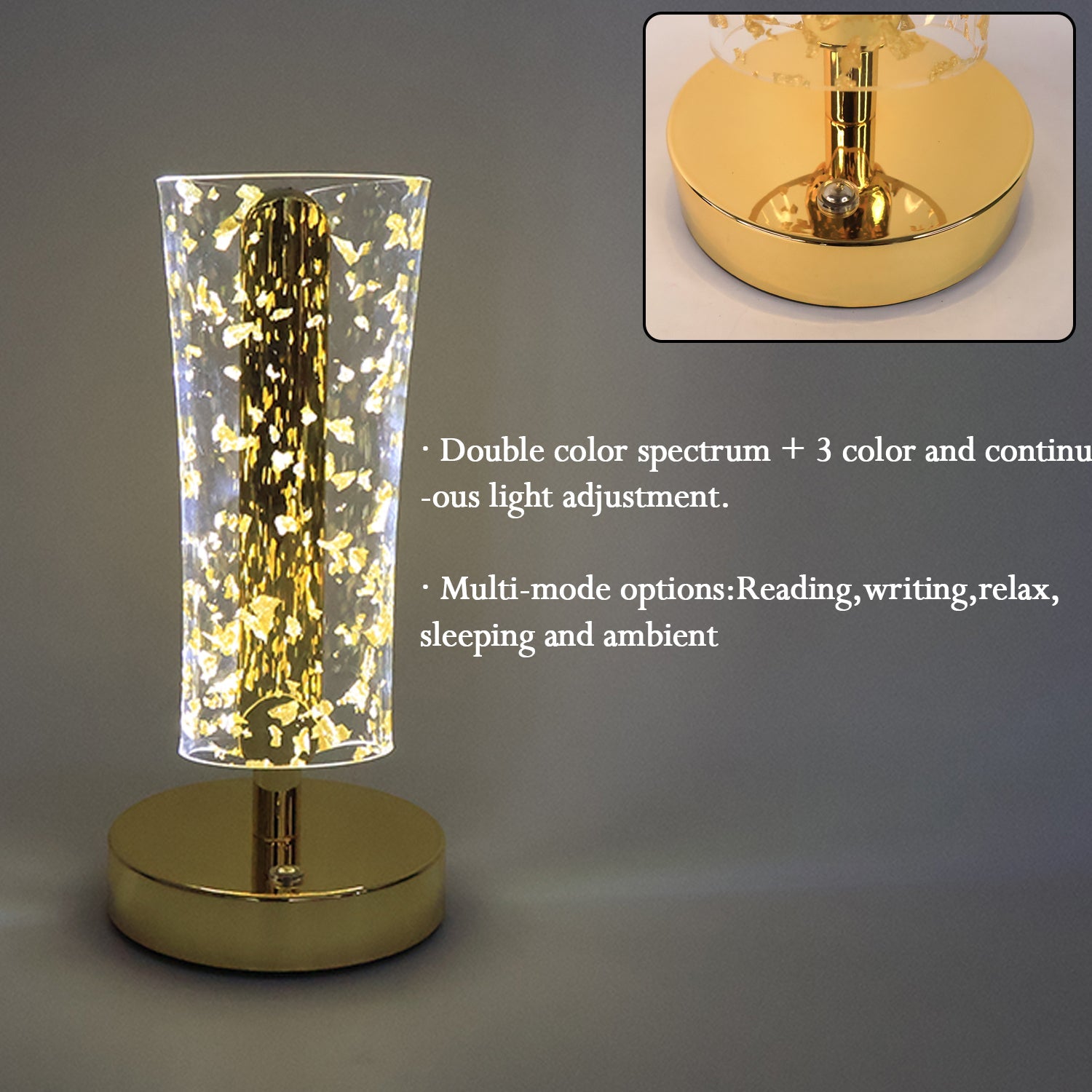 Luxury Golden Crystal LED Table Lamp (1 Pc) Luxury Golden Crystal LED Table Lamp (1 Pc)